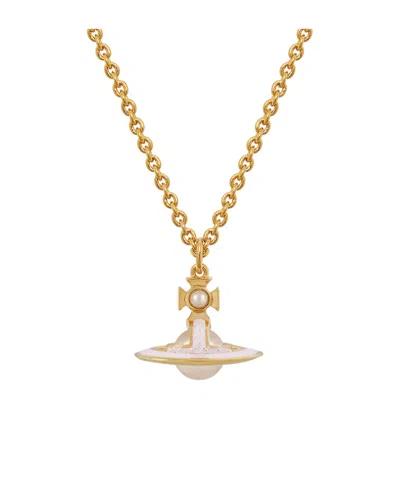 Vivienne Westwood Simonetta Pendant Necklace In Yellow
