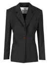 Vivienne Westwood Single-breasted Blazer Jackets Black In Black