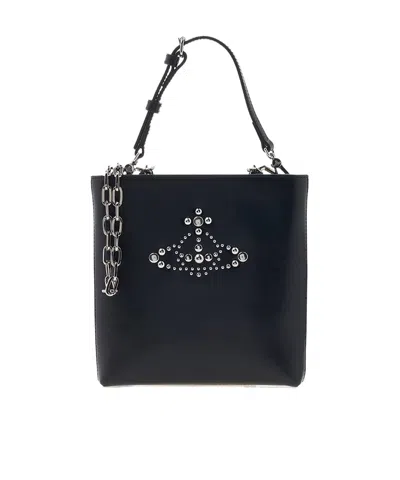 Vivienne Westwood Single-handle Cross-body Bag In Black