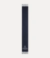 Vivienne Westwood Single Orb Double Scarf Indigo-blue Single Orb Double Fa Unisex
