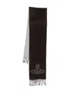 Vivienne Westwood Single Orb Scarf In Black