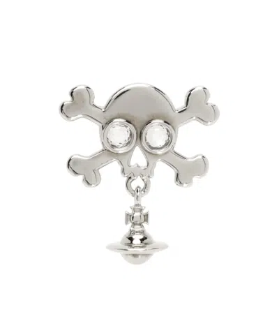 Vivienne Westwood Single Stud Earring In White