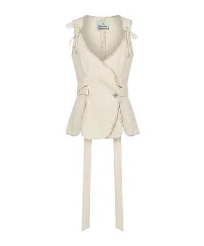 Vivienne Westwood Single-breasted Vest In Neutral