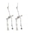 Vivienne Westwood Skeleton-pendant Earrings In Silber