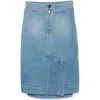 Vivienne Westwood Orb Logo Embroidery Skirt In Blue