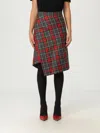 Vivienne Westwood Asymmetric Tartan Midi Skirt In Multi