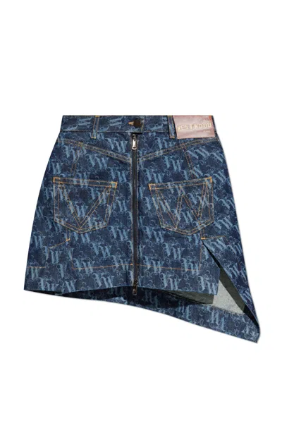 VIVIENNE WESTWOOD VIVIENNE WESTWOOD SKIRT WITH LOGO