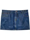 Vivienne Westwood Blue Foam Denim Miniskirt