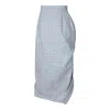 Vivienne Westwood Mens Multi Side Panther Check Wool-linen Blend Midi Skirt