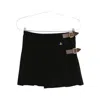 Vivienne Westwood Belted Pleated Mini Skirt In Black