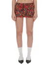 Vivienne Westwood Printed Cotton Skirt In Crazy Orb