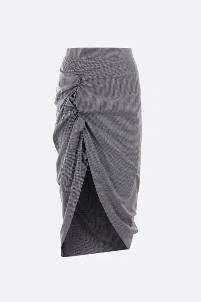 Vivienne Westwood Gingham Ruched Skirt
