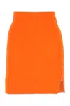 Vivienne Westwood Mini Skirt In Recycled Polyester In Orange