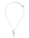 Vivienne Westwood Skull-charm Necklace In Metallic
