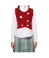 Vivienne Westwood Red Slash Tank Top In Red