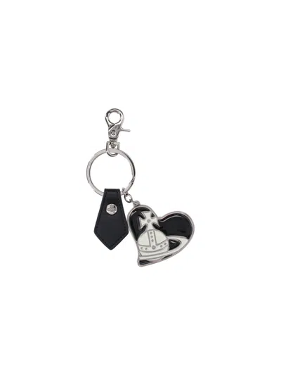 Vivienne Westwood Sleek Key Holder In Black