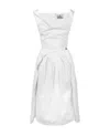 Vivienne Westwood Sunday Draped Cotton And Silk Midi Dress In White