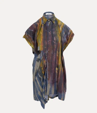 Vivienne Westwood Sleeveless Gib Shirt In Multi