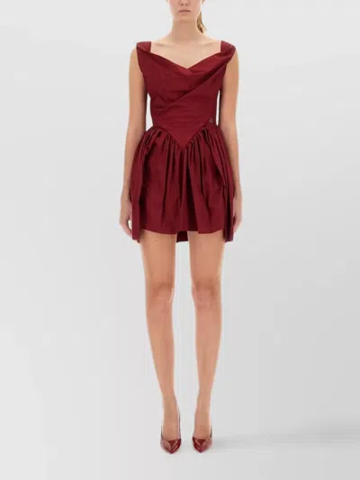 VIVIENNE WESTWOOD SLEEVELESS MINI DRESS DRAPED NECKLINE