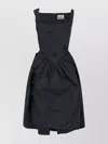 Vivienne Westwood Sleeveless Ruched Dress Cut-out Accents In Black