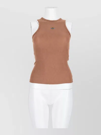 Vivienne Westwood Sleeveless Tank Top In Brown
