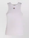 Vivienne Westwood Sleeveless Top Ribbed Texture In Neutral