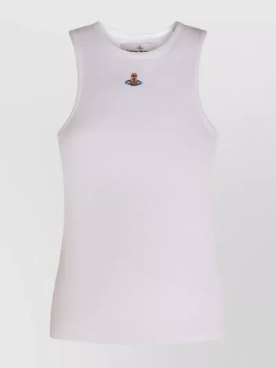 VIVIENNE WESTWOOD SLEEVELESS TOP RIBBED TEXTURE