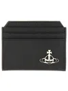 Vivienne Westwood Orbit Card Holder In Black