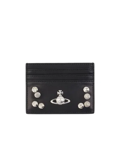 Vivienne Westwood Slim Card Holder In Black