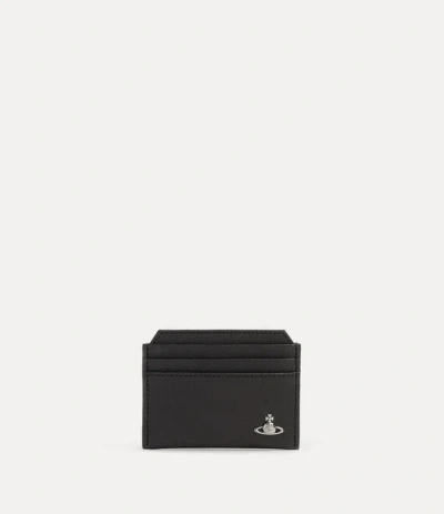 Vivienne Westwood Slim Card Holder Faux Leather Black One Size Unisex