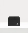 Vivienne Westwood Slim Card Holder Faux Leather Black One Size Unisex In Black