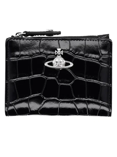 Vivienne Westwood Slim Card Holder -  - Leather - Black