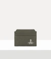 Vivienne Westwood Slim Card Holder Nappa Leather Green One Size Unisex In Green