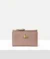 Vivienne Westwood Slim Flap Card Holder Saffiano Leather Plain Barley-3d-orb One Size Women