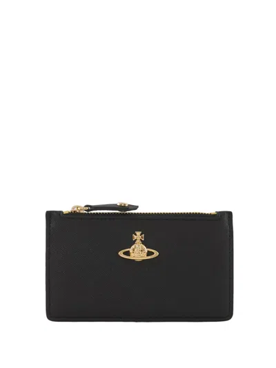 Vivienne Westwood Slim Long Card Holder Accessories In Black