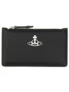 Shop Vivienne Westwood "slim Long" Card Holder In Black