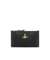 Vivienne Westwood Slim Long Card Holder In Black