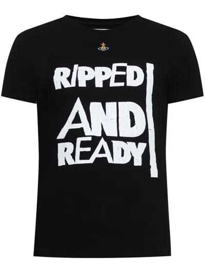 VIVIENNE WESTWOOD SLOGAN-PRINT T-SHIRT