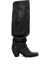 Vivienne Westwood River Boot Oiled Veget Tanned Black 7-40 Women In Black