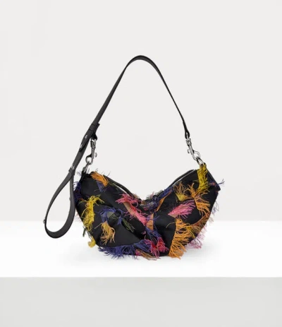 Vivienne Westwood Small Agnes Shoulder Bag Fringes Fil Coupe Multicolour