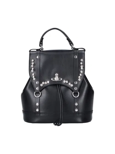 Vivienne Westwood Small Backpack "max" In Black