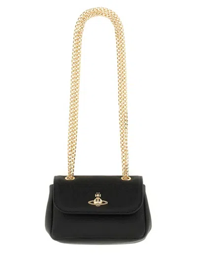 Vivienne Westwood Small Bag With Chain In Black
