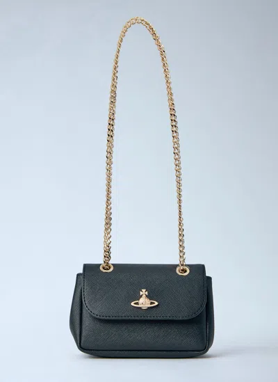 Vivienne Westwood Small Chain Purse In Black