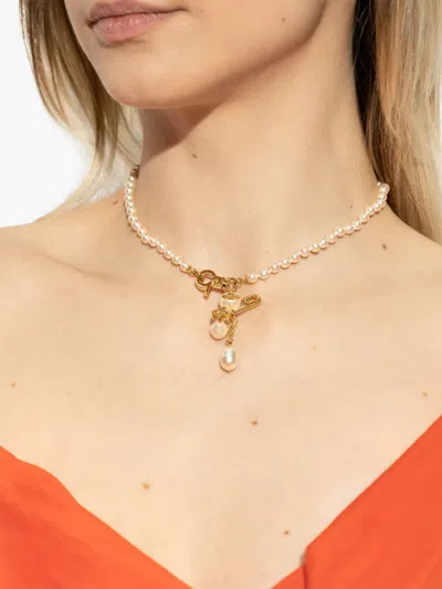 Vivienne Westwood Small Claude Necklace In Gold