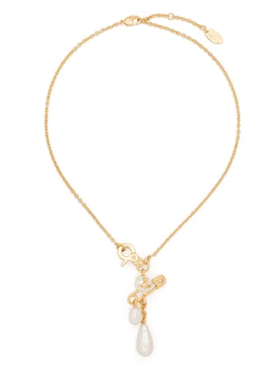 Vivienne Westwood Small Claude Necklace In Gold