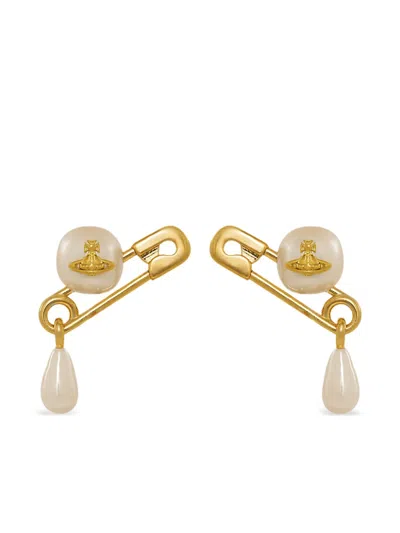 VIVIENNE WESTWOOD SMALL CLAUDE STUD EARRINGS