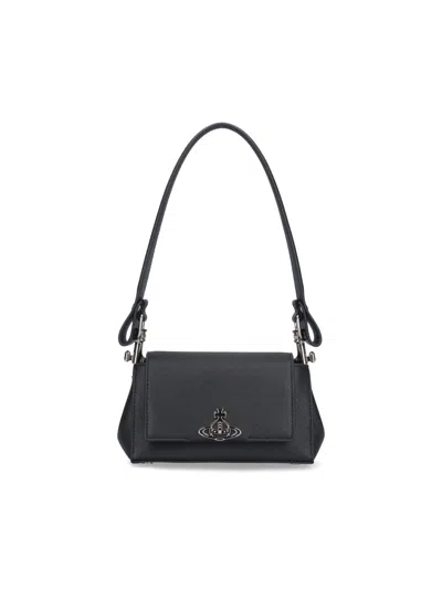 Vivienne Westwood Small Crossbody Bag Hazel In Black