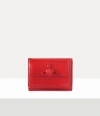 Vivienne Westwood Small Flap Purse Leather Red-enamel-orb One Size Women In Red-enamel-orb