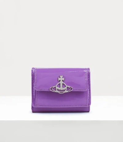 Vivienne Westwood Small Flap Purse In Purple