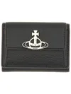 Vivienne Westwood Small Flap Purse Unisex In Black